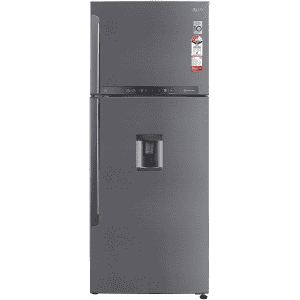 LG 471L 3 Star Frost-Free Inverter Wi-Fi Water Dispenser Double Door Refrigerator | GL-T502XPZ3 | Steel