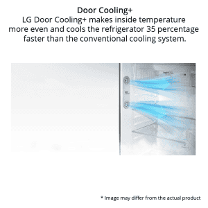 LG 471 L  3 Star Double Door Refrigerator | GL-T502FPZ3 | Silver