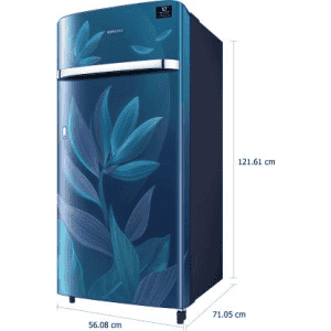 SAMSUNG 198 L Direct Cool Single Door 5 Star Refrigerator | RR21T2G2W9U/HL | Blue