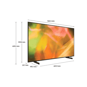 Samsung 8 Series | 108 cm (43 inch) | Ultra HD 4K LED Smart TV | UA43AU8000KLXL | Black