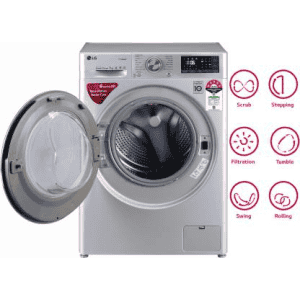 LG 6.5 Kg 5 Star Inverter Fully-Automatic Front Loading Washing Machine | FHT1265ZNL | Grey