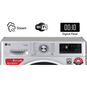 LG 6.5 Kg 5 Star Inverter Fully-Automatic Front Loading Washing Machine | FHT1265ZNL | Grey