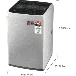 LG 6.5 Kg 5 Star Smart Inverter Fully-Automatic Top Loading Washing Machine | T65SPSF2Z | Grey