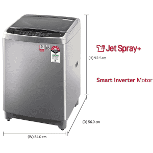 LG 8.0 Kg 5 Star Smart Inverter Fully-Automatic Washing Machine | T80SJSS1Z | Free Silver