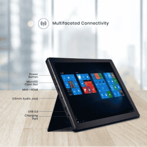 Avita Cosmos 2 in 1 Celeron Dual Core | 4 GB/64 GB EMMC Storage | NS12T5IN025P 2 in 1 Laptop | Charcoal Grey