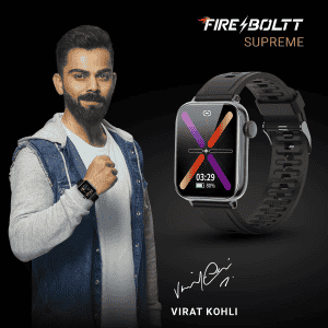Fire-Boltt Supreme | Borderless LTPS UHD PRO | Smart Watch | Black