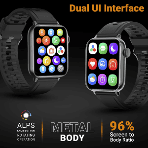 Fire-Boltt Supreme | Borderless LTPS UHD PRO | Smart Watch | Black