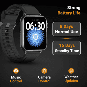 Fire-Boltt Supreme | Borderless LTPS UHD PRO | Smart Watch | Black