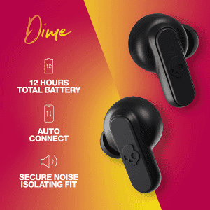 Skullcandy Dime True Wireless Earbuds | True Black