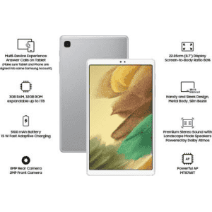 T220 GALAXY TAB A7 LITE 3GB+32GB SAMSUNG TABLETS Silver
