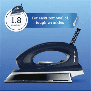 Crompton Rhino Plus 1250 Watt Blue Heavy weight Dry Iron ACGEI-RHINOPLUS | Golden American Heritage Coating