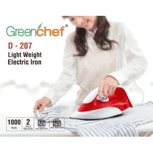 Greenchef D-207 1000 W Dry Iron | Red