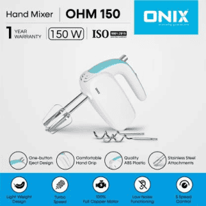 Onix OHM 150 150 W Hand Blender | White Cyan Blue