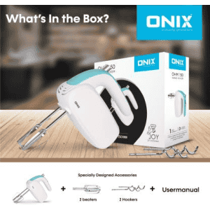 Onix OHM 150 150 W Hand Blender | White Cyan Blue