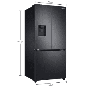 Samsung 579 L Inverter Frost-Free French Door Refrigerator | RF57A5232B1/TL | Convertible | Black DOI