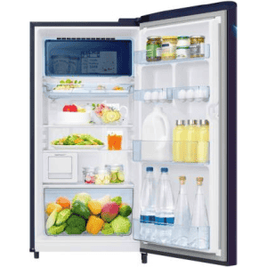 Samsung 192L 4 Star Direct Cool Single Door Refrigerator | RR21A2J2XBZ/HL | Midnight Blossom Black