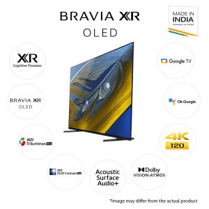 Sony Bravia XR-| 138.8 cm (55 inch) | 4K Ultra HD Smart OLED Google TV XR-55A80J | Black