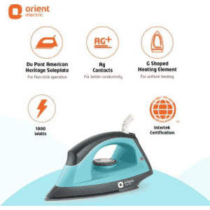 Orient Fabri Press Dry Iron | 1000 W | Blue | DIFP10BP