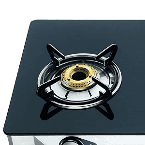 Bajaj 3BR GP6 Glass Top Gas Stove | Heavy Brass Burner For Superior Performance | 3 Burner | Black