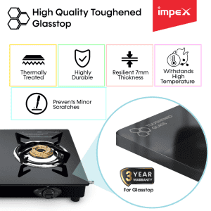 Impex Gas Stove Aspira Elite 3 Burner