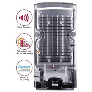 LG 215 L Direct Cool Single Door 3 Star Refrigerator | GL-B221APZD | Shiny Steel