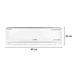 Lloyd HD 1.5 Ton 3 Star Inverter Split AC  | Wi-Fi Supported | Copper Condenser | GLS18I35WSHD | White