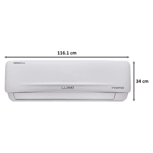 Lloyd 2.0 Ton 3 Star Inverter Split AC | Copper | 2021 Model | GLS24I36WSEL | White