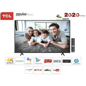TCL 165 cm (65 Inch) Ultra HD 4K Smart Android LED TV | TCL65P617 | Black