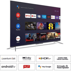 TCL C715 Series 164 cm 65 inch | QLED Ultra HD-4K | Smart Android TV with Handsfree Voice Control | 65C715
