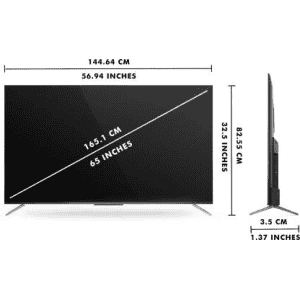 TCL C715 Series 164 cm 65 inch | QLED Ultra HD-4K | Smart Android TV with Handsfree Voice Control | 65C715
