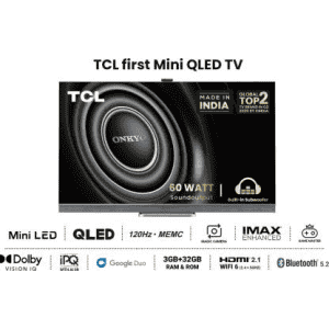 TCL 55 inch-139 cm | QLED Ultra HD-4K Smart Android TV | Mini LED with Video Call Camera  | 55C825 | Graphite Grey