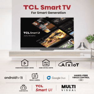 TCL 55 inch-139 cm | QLED Ultra HD-4K Smart Android TV | Mini LED with Video Call Camera  | 55C825 | Graphite Grey