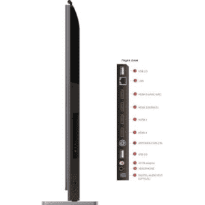 TCL 55 inch-139 cm | QLED Ultra HD-4K Smart Android TV | Mini LED with Video Call Camera  | 55C825 | Graphite Grey
