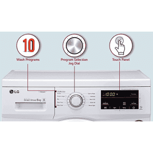 LG 6 Kg 5 Star Inverter Fully-Automatic Front Loading Washing Machine | FHM1006SDW | White