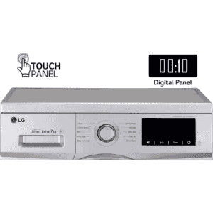 LG 7 kg Fully Automatic Front Load with In-built Heater | FHM1207ADL | Silver