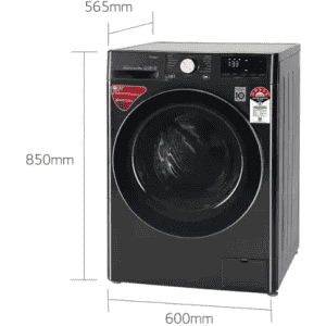 LG 8 kg Fully Automatic Front Load | FHV1408ZWB | Black