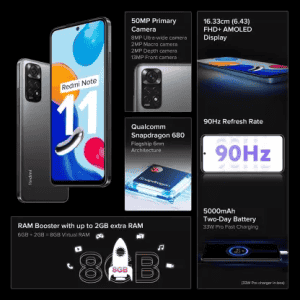 Redmi Note 11 | 64 GB | 4 GB RAM | Space Black