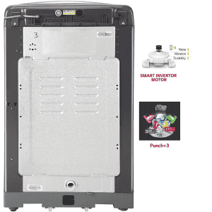 LG 7 Kg 5 Star Fully Automatic Top Load Washing Machine | T70SJMB1Z.ABMQEIL | Middle Black