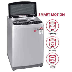 LG 8.0 Kg Inverter Fully-Automatic Top Loading Washing Machine | T80SJSF1Z | Silver