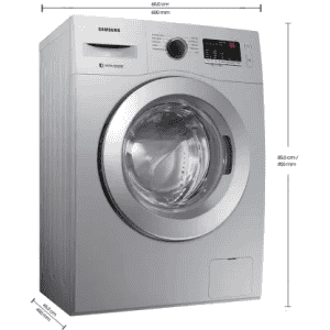 SAMSUNG 6.5 kg Fully Automatic Front Load with In-built Heater | WW65R20GLSS/TL | Silver