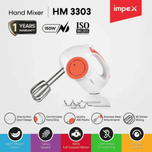 IMPEX HM 3303 150 W Hand Blender | White