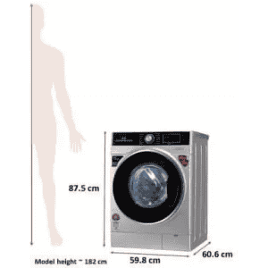 IFB 8 kg Fully Automatic Front Load with In-built Heater | Senator VXS | Silver