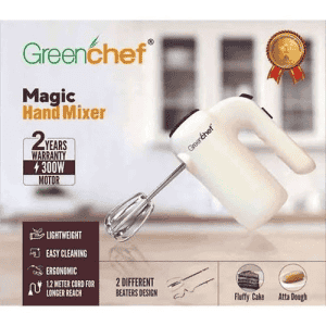 Green chef Magic 300 W Stainless Steel Blade Hand-Blender Hand Blender | White