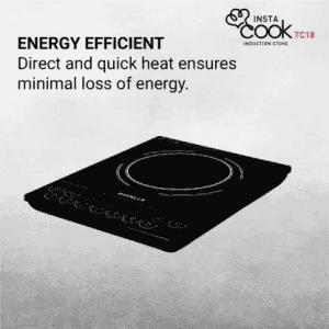 HAVELLS Insta Cook TC 18 Induction Cooktop | 1800 Watt | Touch Panel | Black