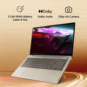 Lenovo Ideapad 3 AMD Ryzen 5 5500U 15.6 inch FHD | 8GB/512GB SSD/Windows 11 | 82KU017KIN | Arctic Grey