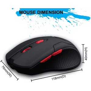 ZEBRONICS Feather Wired Optical Gaming Mouse USB 2.0 | Black