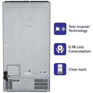 Haier 570 L Frost Free Side by Side Refrigerator | HRF-622SS | Silver