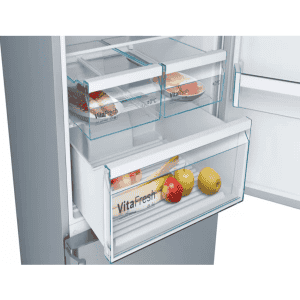 Bosch 559 Ltrs 2 Star Frost Free Double Door Refrigerator KGN56XI40I | Inox-easyclean