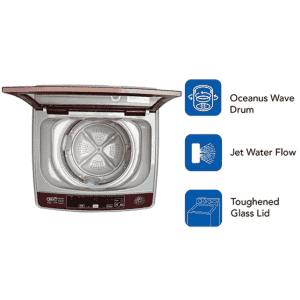 Haier 6.5 kg Fully-Automatic Top Loading Washing Machine | HWM65-707TNZP