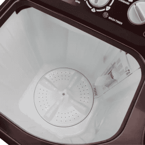 Haier 6.5 kg Semi Automatic Top Load | HTW65-187BO | White, Maroon